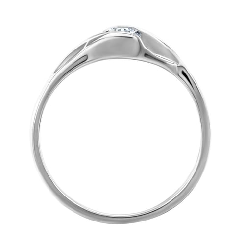 Verlobunsring mit Moissanit Aliena