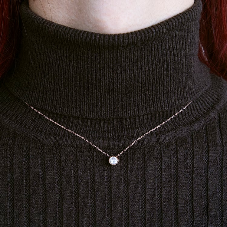 Halskette mit strahlendem Moissanit Jonie 110583