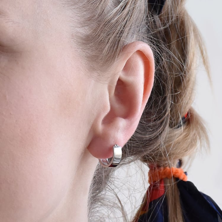 Silberne Ringohrringe Padma 96298