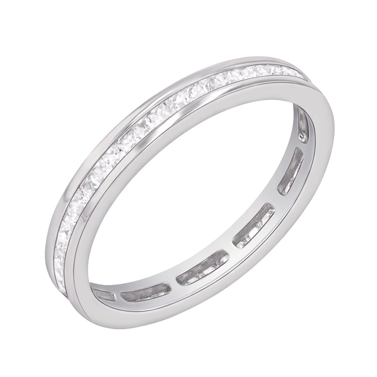 Eternity-Ring mit Diamanten und Ring im Komfort-Stil Mirica 111155