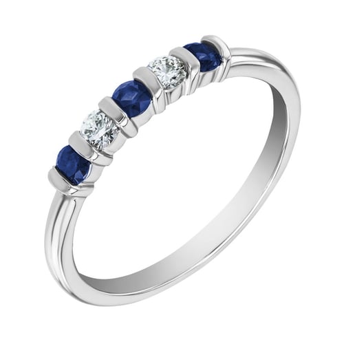 Eternity-Ring mit Saphiren und Diamanten Dalis