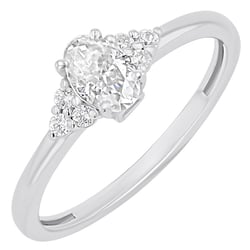 Verlobungsring mit Buchstabenund Lab Grown Diamanten Sheldo