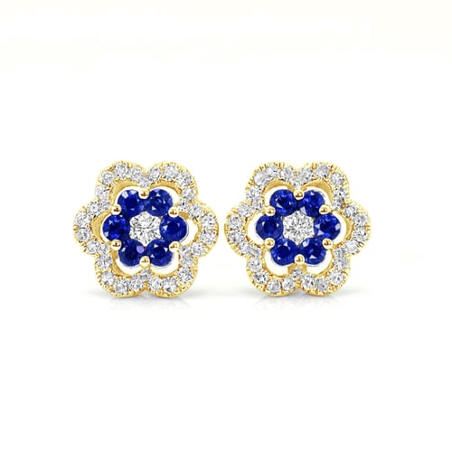 Saphirblüten mit Diamanten Enae