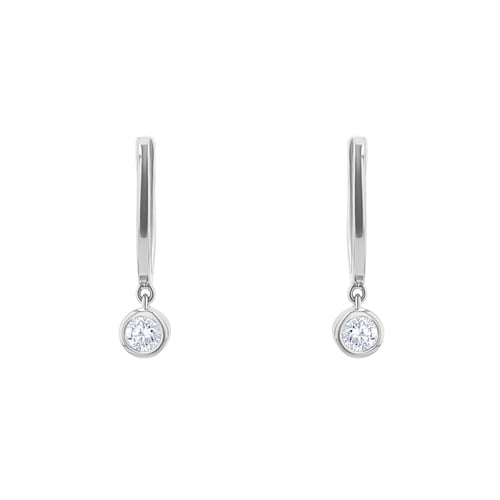 Goldene Hängeohrringe mit Diamanten Nova