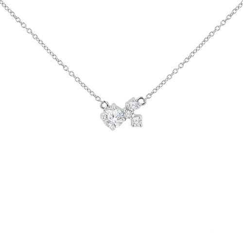 Cluster Kette mit Moissanit und Lab Grown Diamanten Millie