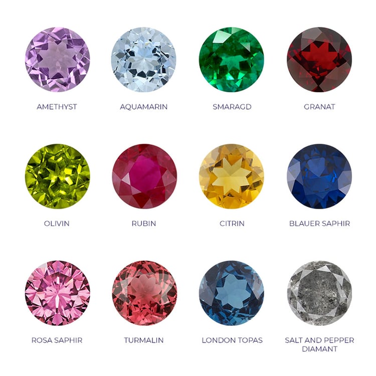 Minimalistischer Ring mit Edelsteinen Ihrer Wahl Tess 130134