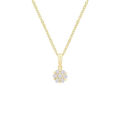 Silberner Anhänger mit Lab Grown Diamanten Jenoulita