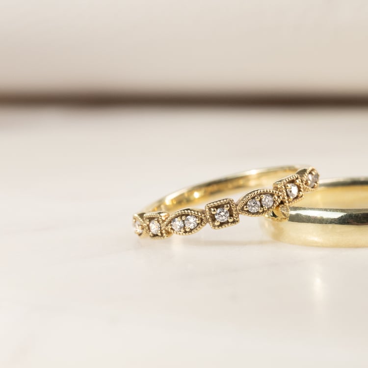 Silberner Eternity-Ring mit Lab Grown Diamanten Hadya 136095