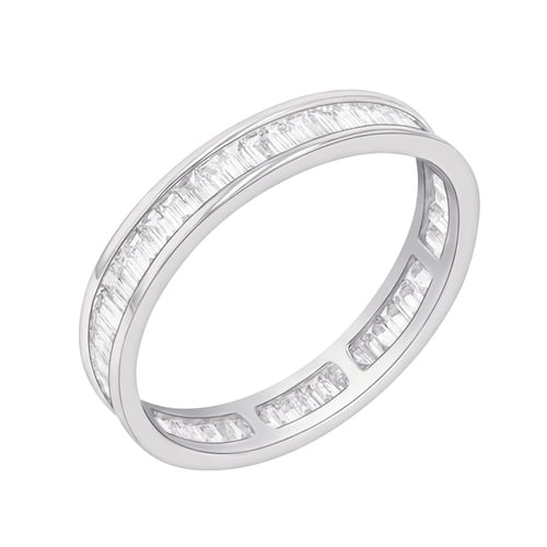 Eternity-Ring mit Lab Grown Baguette-Diamanten und Ring im Komfort-Stil Pascal