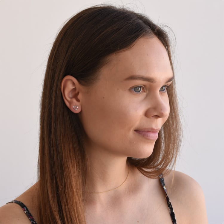 Ohrringe in Herzform 64973