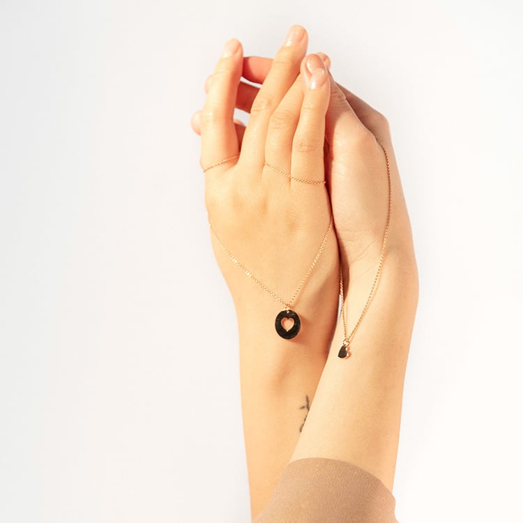 Halsketten im Set in Herzform für Zwei Elly 99712