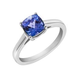 Goldring mit Cushion Tansanit Darion