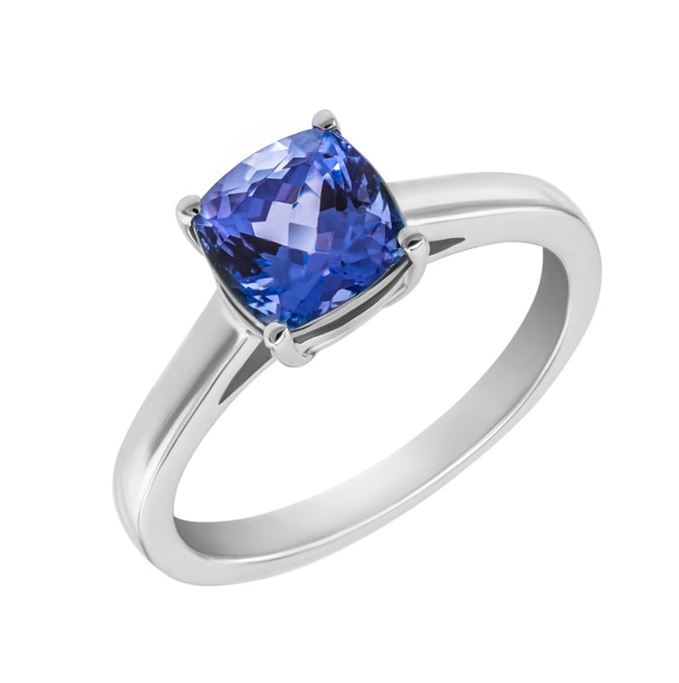 Goldring mit Cushion Tansanit Darion
