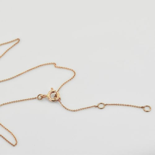 Goldener Choker mit rosa ungeschliffenen Diamanten Wandalee