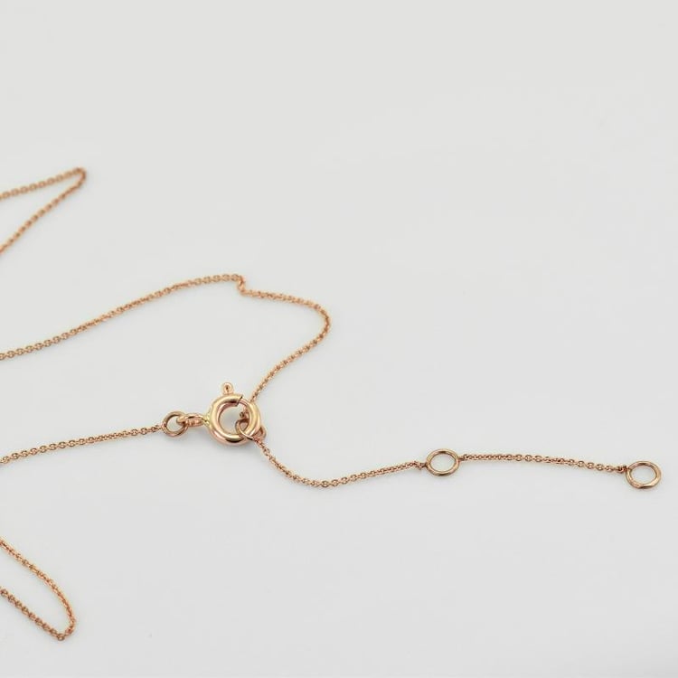 Goldener Choker mit rosa ungeschliffenen Diamanten Wandalee 38651