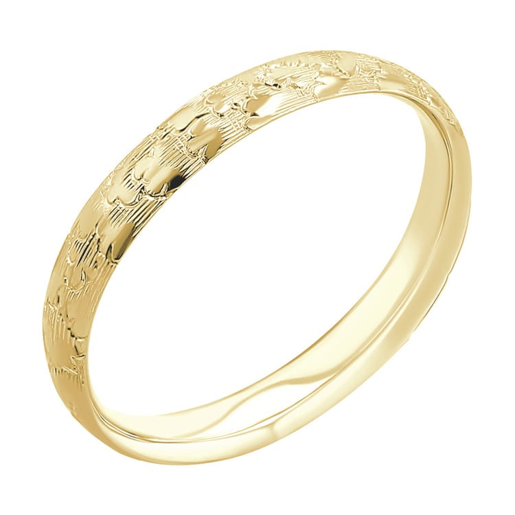 Eheringe mit von Hand gravierten Wolken Clouds 116772