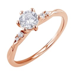 Verlobungsring mit Diamanten Mileva