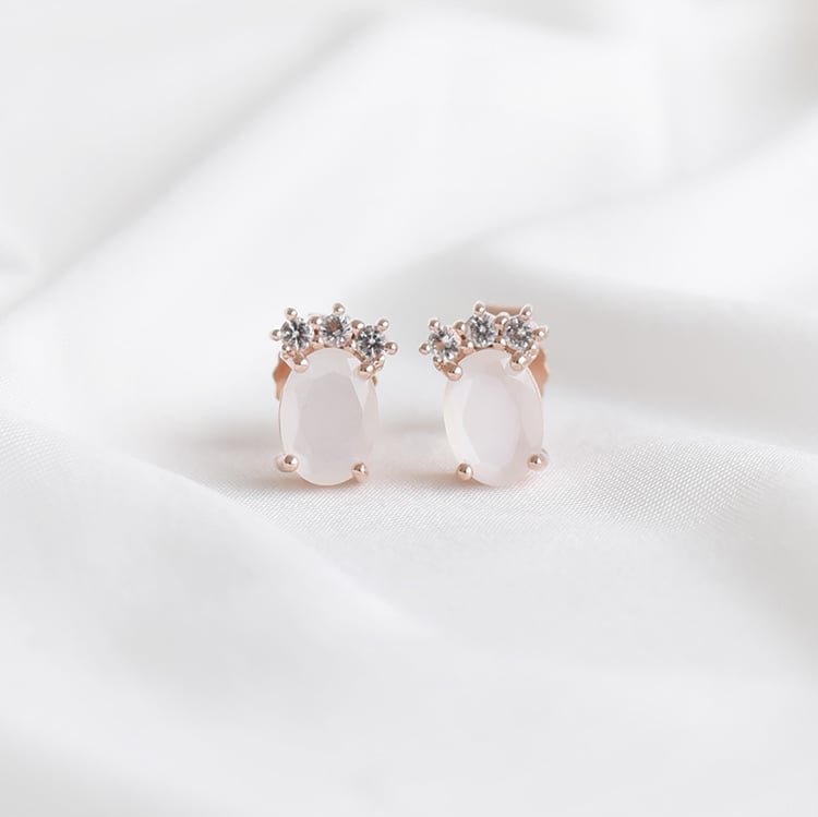 Ohrringe in Silber mit Topas und Mondstein Perkin 93466