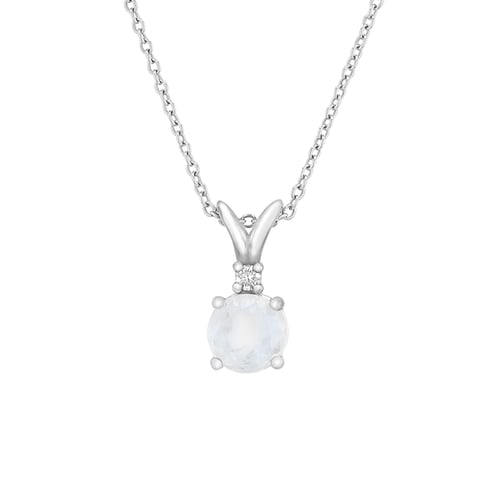Anhänger aus Gold mit Mondstein und Diamant Timotei