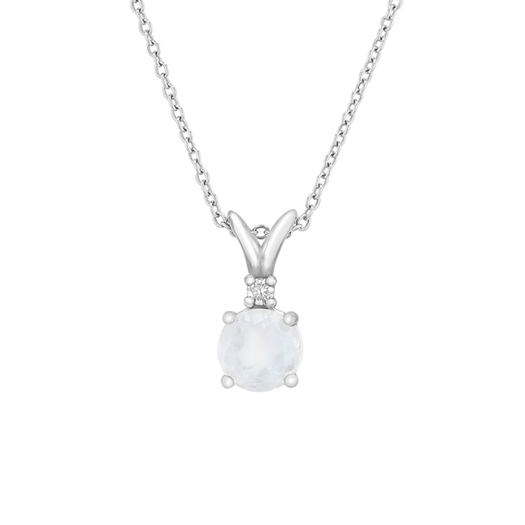 Anhänger aus Gold mit Mondstein und Diamant Timotei