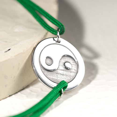 String Armband mit dem Yoga Symbol Yin Yang