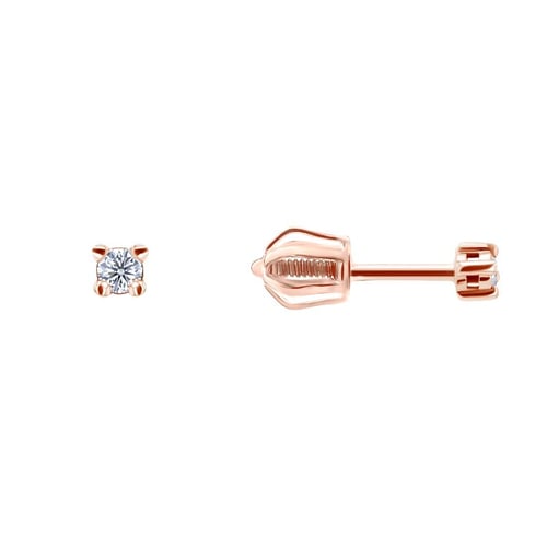 Ohrstecker mit 2mm Moissaniten Tiny