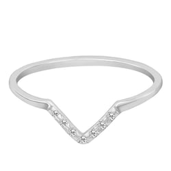 Goldener Ring mit Diamanten Bebeha