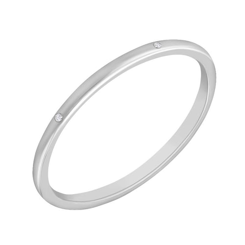 Goldring mit zarten Diamanten Olive