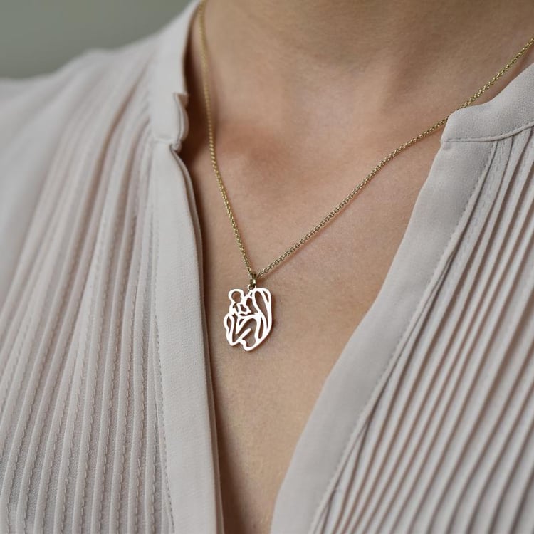 Mutter und Kind Anhänger 22735