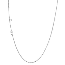 Personalisierte Halskette mit 2 Buchstaben Ihrer Wahl Lupe