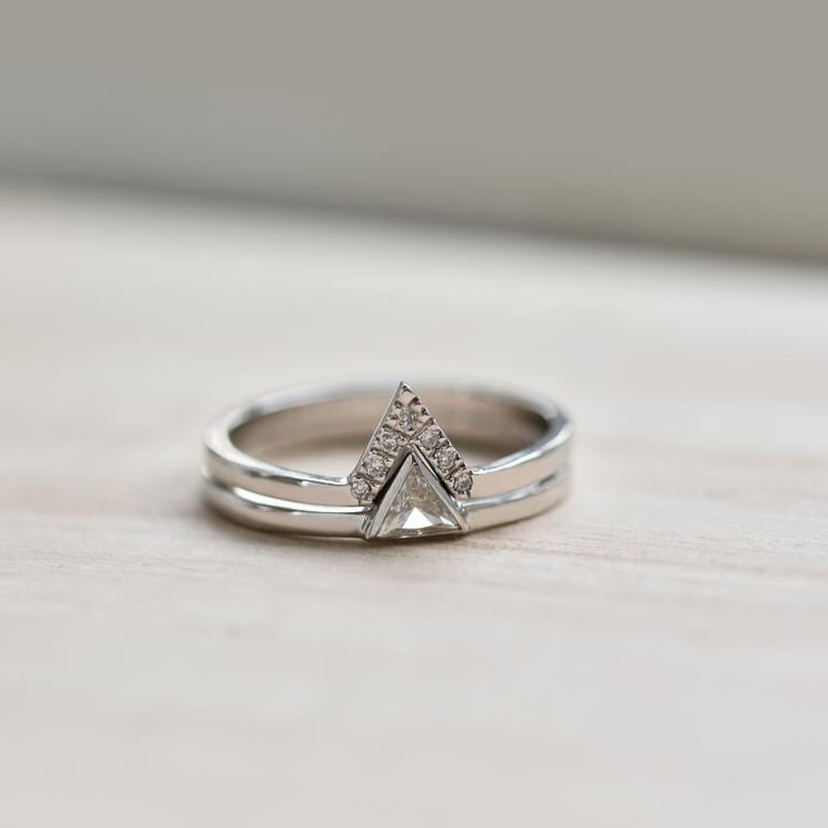 Wunderschönes Set mit 585 Goldringen und Diamanten Elal 38069