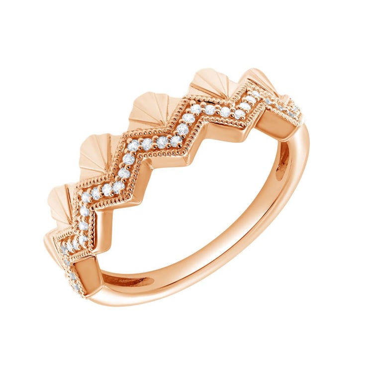 Moderner Goldring mit Lab Grown Diamanten Peder 162314