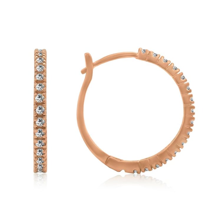 Creolen aus Roségold 7794