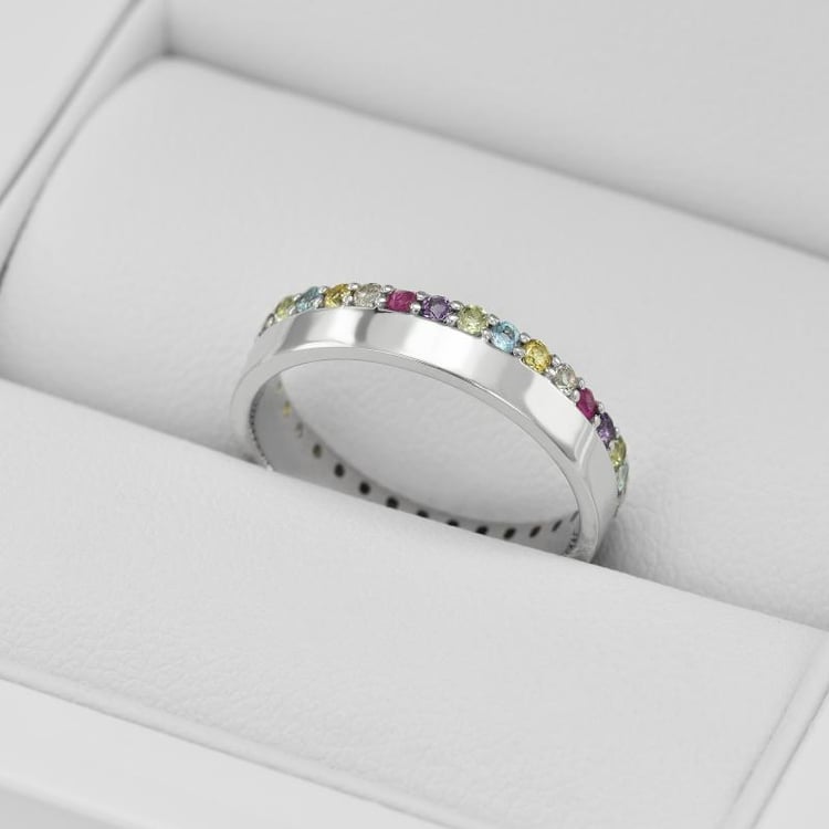 Eternity Ring aus Gold mit Edelsteinen Hevanna 34689