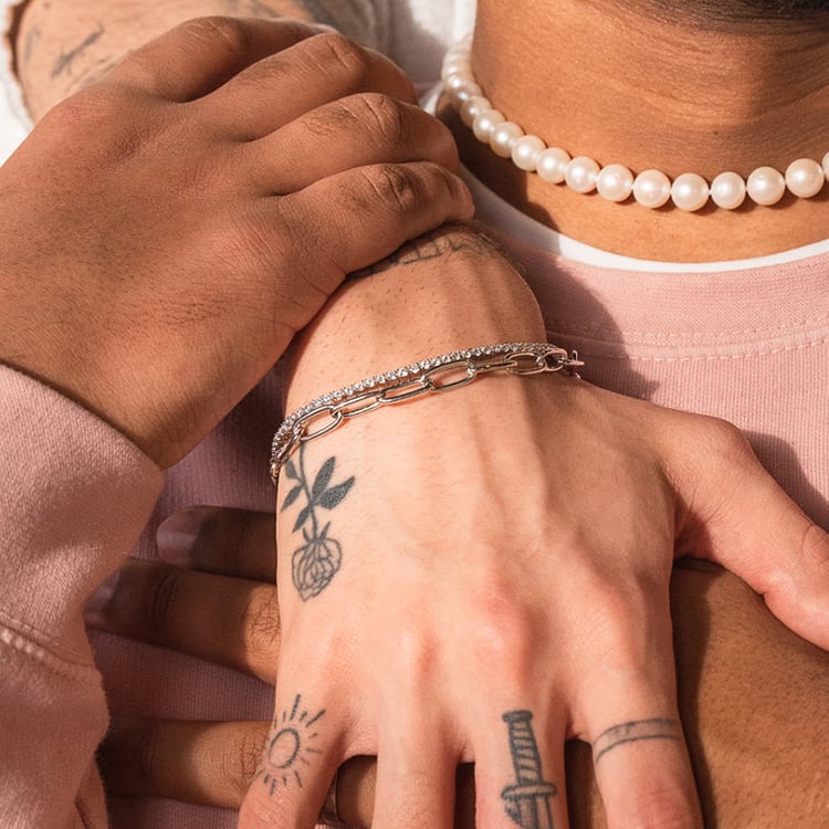 Silbernes Armband für Herren Niclas 115920