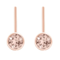 Goldene Ohrringe mit Morganiten Vega