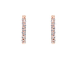 Runde Diamant-Ohrringe Nicholls