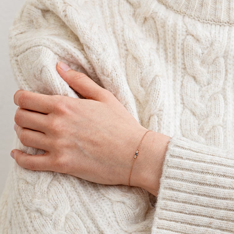 Goldenes Armband mit Topas Joe 133763