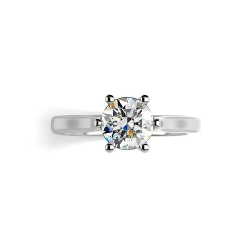Verlobungsring mit Diamant und Rubin Nelia
