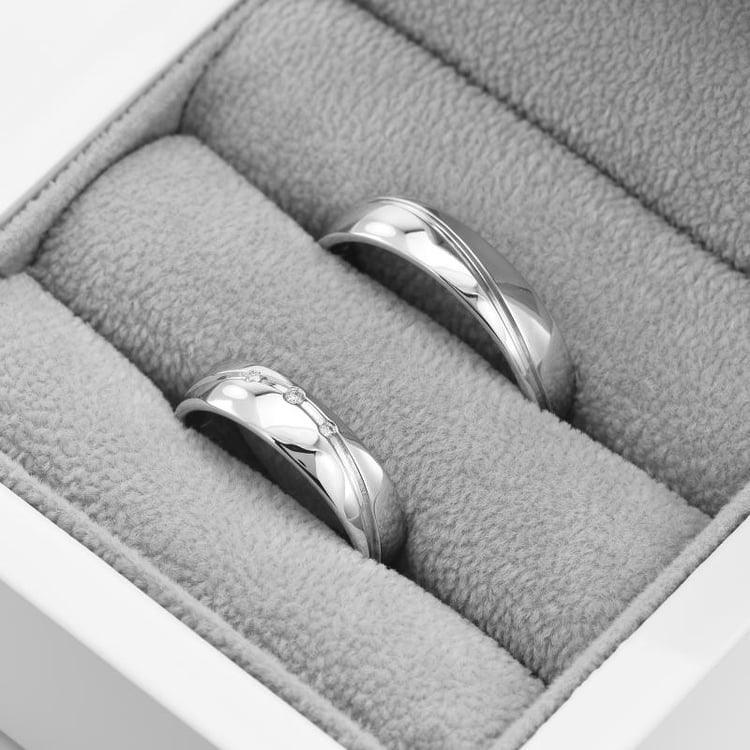 Eheringe aus Platin 12108