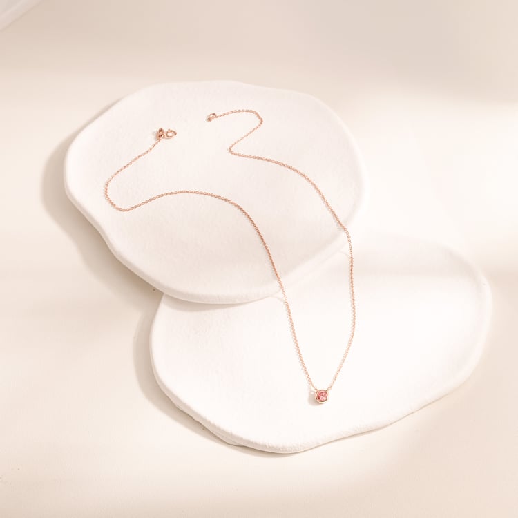 Halskette mit einem vom IGI zertifizierten Lab Grown rosa Diamanten Jonie 164816