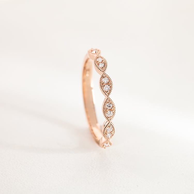 Vintage Ring mit Moissaniten und Komfortring für Herren Talita 148019