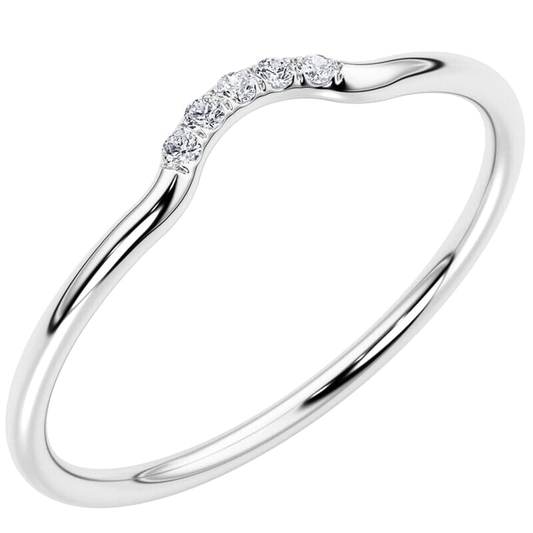 Ring in leichter V-Form mit Lab Grown Diamanten Cole 139928