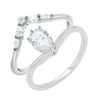 Originelles Verlobungs-Set aus Ringen mit Lab Grown Diamanten