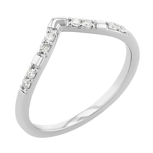 Ehering in V-Form mit Lab Grown Diamanten Patya