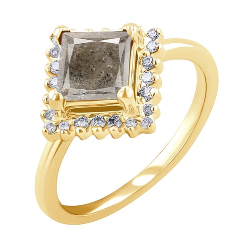 Ringset mit Salt and Pepper Diamant Guerra