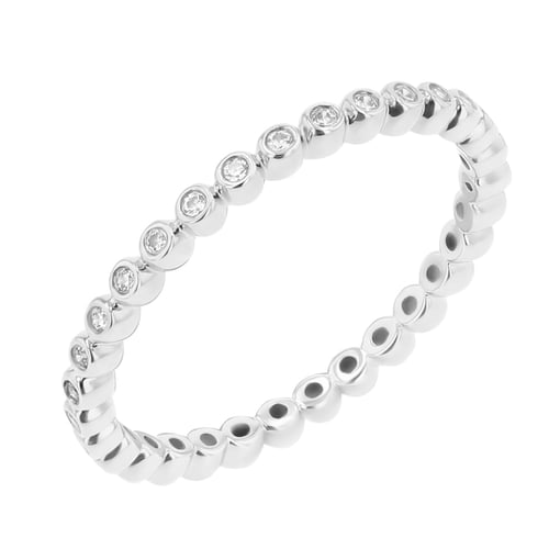 Minimalistischer Ring aus Kugeln mit Diamanten Dante