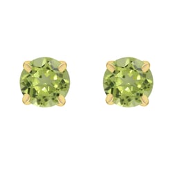 Goldene Ohrstecker mit Olivinen Beaola