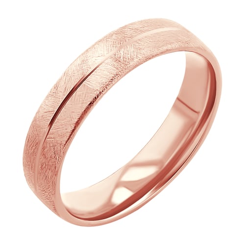 Goldene Eheringe mit gekratzter Oberfläche Alesha