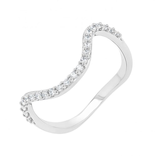 Unkonventioneller Ring mit Diamanten May